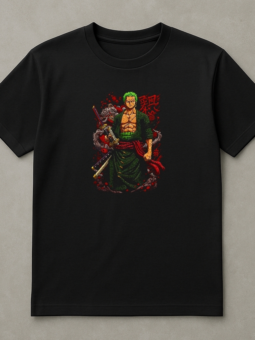 "Urban Stitch Tees" Unisex T-shirt Black Color Embroid Design